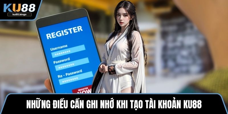 Những điều cần ghi nhớ khi tạo tài khoản KU88